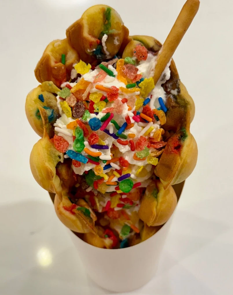 Double Jelly sprinkle waffle