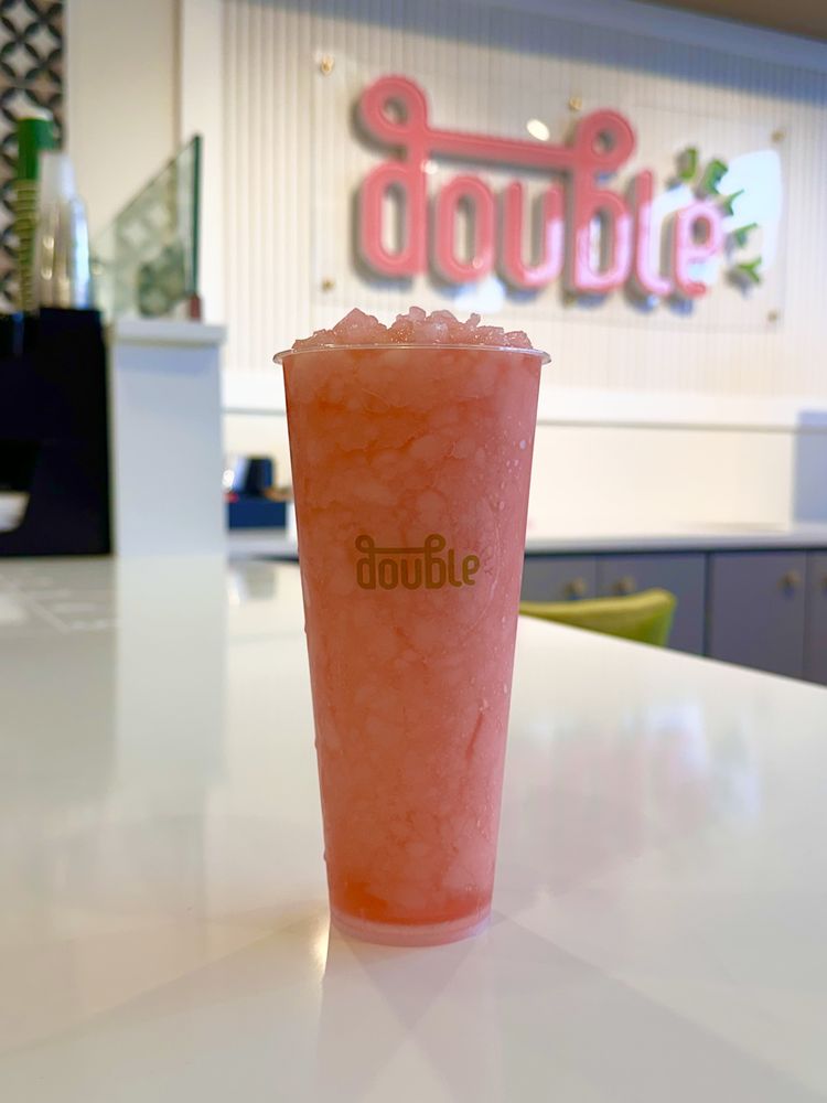 Double Jelly pink slushie